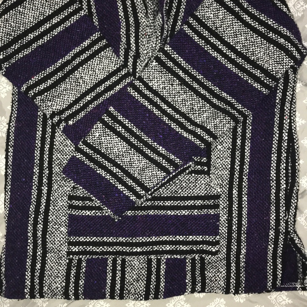 Mexican pancho Baja hoodie - Picture 2 of 5